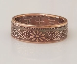 Japan Münzring | Japanischer Ring | Handgefertigter Ring | Reisegeschenk | Japaner - Bild 1 von 6