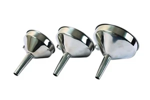 SS201 Stainless Steel Funnel Set 100mm 120mm 140mm Ideal For Kitchen! - Picture 1 of 7