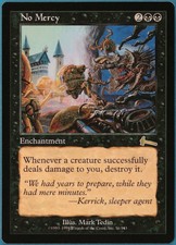 No Mercy Urza's Legacy NM Black Rare MAGIC GATHERING CARD (ID# 244722) ABUGames