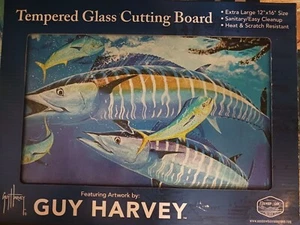 Guy Harvey Tempered Glass Cutting Boards Extra Large 12"x16" - Picture 1 of 7