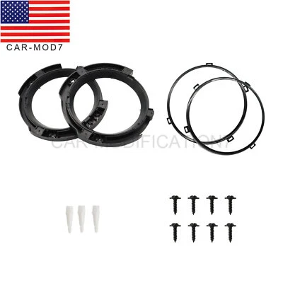7" Headlight Mount Bracket Ring Replacement Set For 2007-2018 Jeep Wrangler JK - Image 1 of 4