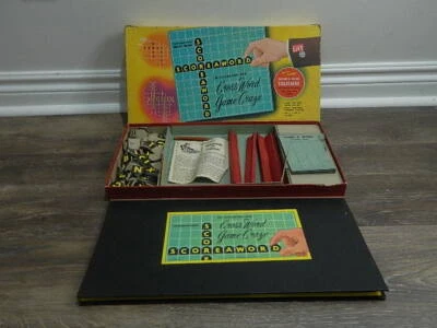 Vintage 1953 Score a Word Cross Word Game by Transogram - Image 1 of 4