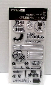 NEW Hampton Art Cling 19 Stamp Set Alison Wong JOURNAL YOU & ME PHOTOS NOTES - Picture 1 of 2