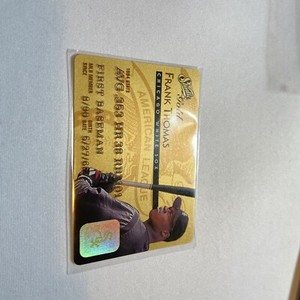 Frank Thomas 1995 Donruss Studio Baseball Gold #1 Chicago White Sox