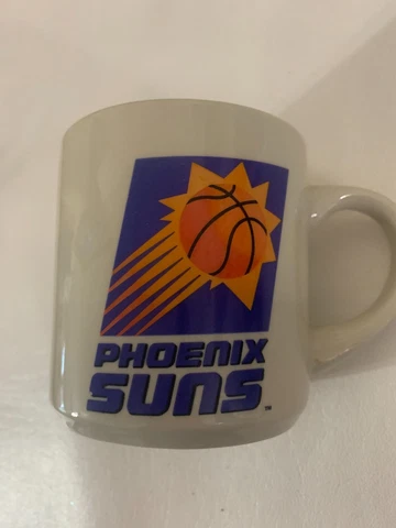Vintage Phoenix Suns Coffee Mug Cup NBA Basketball Orange Purple White RoomStore Cover