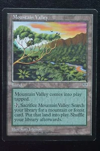 Magic The Gathering MTG MOUNTAIN VALLEY Mirage MP Moderately Played - Picture 1 of 2