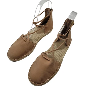Neu flache Schuhe Eileen Fisher Lee Nubuk Wildleder Espadrille hellbraun Leder Damen 5 - Bild 1 von 8