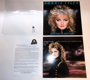 Bonnie Tyler 2 LP Lot Promo, Faster, Secret 1st Press EXC Ultrasonic CLEAN - Picture 1 of 3