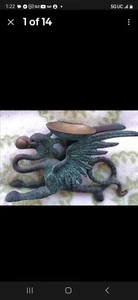 Vintage Bronze Dragon Figurine Bronze - Picture 1 of 6