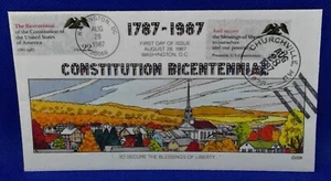 Scott 2355 2358 FDC Constitution Series And Secure Dual Cancel Collins Cachet - Bild 1 von 2