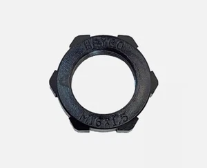 x6 HEYCO M9132 LOCK NUT M16 X 1.5 BLACK NYLON LIQUID TIGHT CORD GRIP CABLE GLAND - Picture 1 of 5