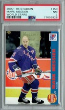 PSA 7 NM Mark Messier 2000-05 Stadion #150 Rare Trading Card World Stars
