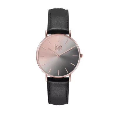 ICE Smoky Eye Rose Gold Stainless Steel Case & Black Strap Women's Watch. 015755 - Image 1 of 4
