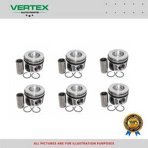 For Land Rover Range Rover 3.0 TDV6 Pistons x6 Jaguar Discovery Diesel - NEW - Picture 1 of 2