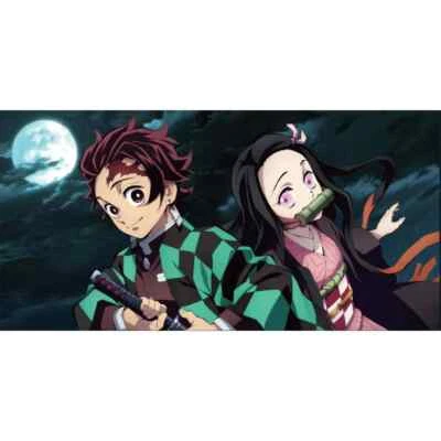Demon Slayer Tanjiro & Nezuko Night Furyu Towel *New/Sealed* - Image 1 of 3