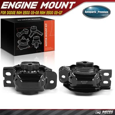 2x Soporte de motor delantero izquierdo y derecho para Dodge Ram 2500 03-08 Ram 3500 03-07 Foto 1 de 4