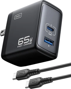 65W USB C Charger, PD QC 3.0 Fast Charging Type C Wall Charger Block, 2 Ports... - Picture 1 of 1