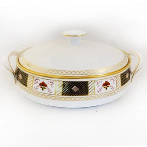 DERBY BORDER by Royal Crown Derby Covered Vegetable Bowl NEW NEVER USED England - Picture 1 of 12