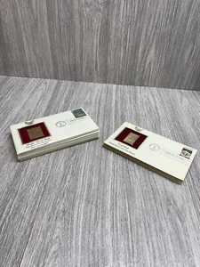 Gold Replica 1st Day Issue Info Cards lot of 14 Coral Reef & Pacific Coral Reefs - Picture 1 of 16