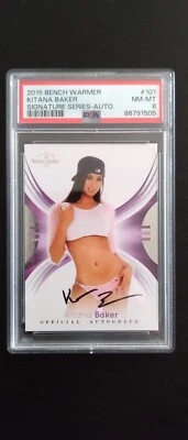 Benchwarmer Signature Series 2015 - Kitana Baker - Autograph - PSA8 - playmate - Photo 1/2
