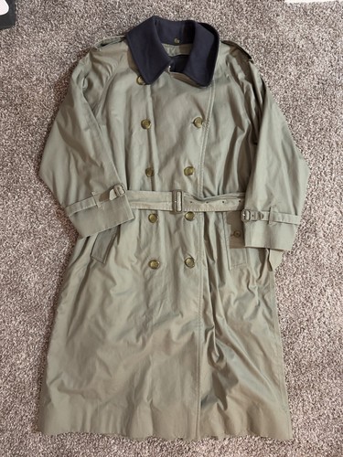 Burberry Uomo 40R VINTAGE Foderato Trench Cappotto Giacca Burberrys