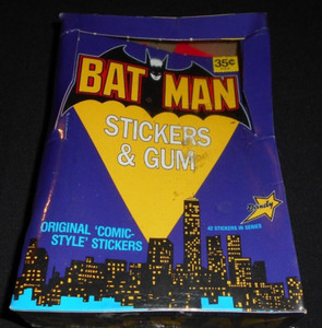 VINTAGE 1989 Dandy Gum BATMAN Stickers and Gum Factory Sealed Card Box  L@@K