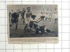 1937 H D Freakes, Oxford Tackles W H Ro Den, University Rugby Twickenham