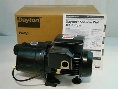 Dayton Shallow Well Cast Iron Jet Pump 1/2HP 115V 7.2Amps 4TB32 - Image 1 of 4