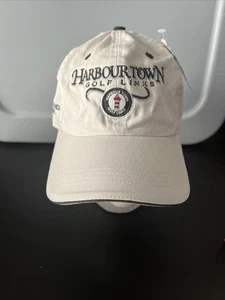 NUEVO CON ETIQUETAS Harbour Town Golf Links AHEAD Sombrero Ajustable Correa Sea Pines Resort - Imagen 1 de 6