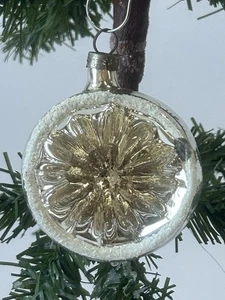 1193/25 1x alter Christbaumschmuck Weihnachtsschmuck Reflexkugel - Picture 1 of 4