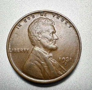 1931-S LINCOLN CENT NICE DETAIL KEY DATE #9078 - Picture 1 of 2