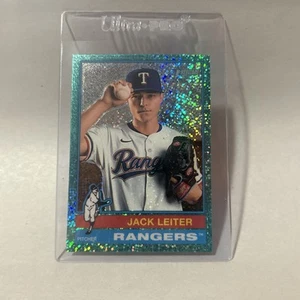 2025 Topps Heritage Baseball Jack Leiter Light Blue Sparkle - Picture 1 of 4