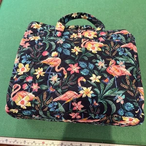 Vera Bradley Flamingo Garten großer hängender Kulturbeutel gebraucht, in einwandfreiem Zustand - Bild 1 von 14