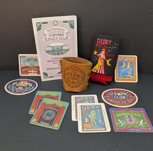 McMenamins Collection! 9 Coasters, Soft & Leather  Cosies & Edgefield Booklet  - Picture 1 of 24