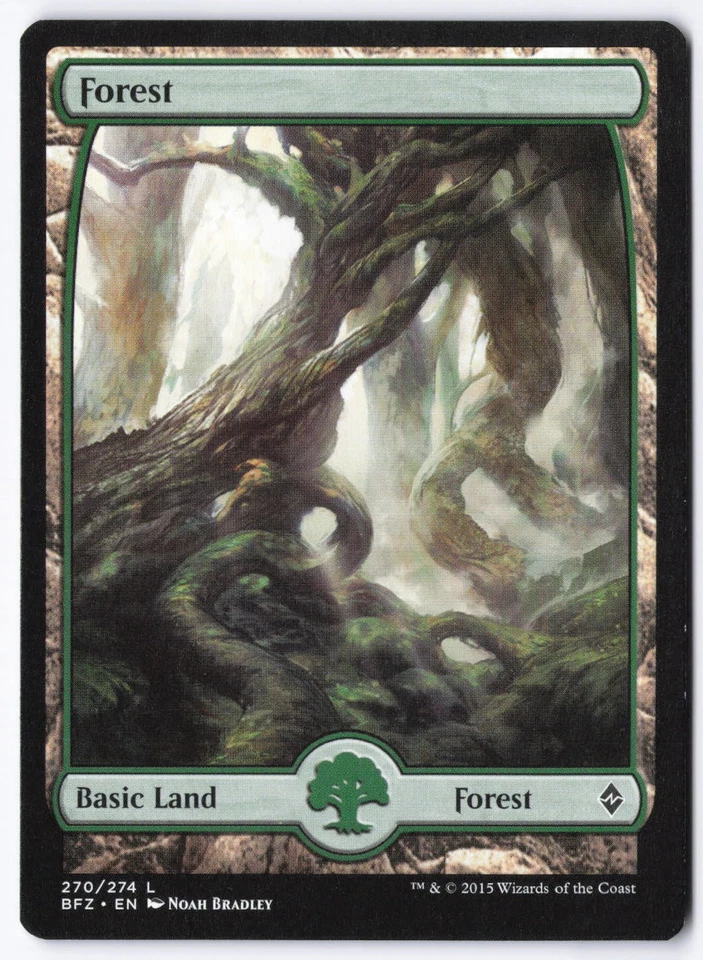 Forest () - Full Art L Battle for Zendikar 270 LP - Image 1 of 2