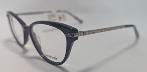 BEBE BB4181 001 Negro Jet con Cristales Monturas de Gafas 52-16-135 Nuevo con Etiqueta - Imagen 1 de 9