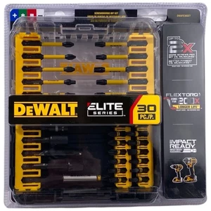 DeWalt Elite Series Impact Ready 30 Piece Screwdriving Bit Set DWAFE30SET W/Case - Picture 1 of 2