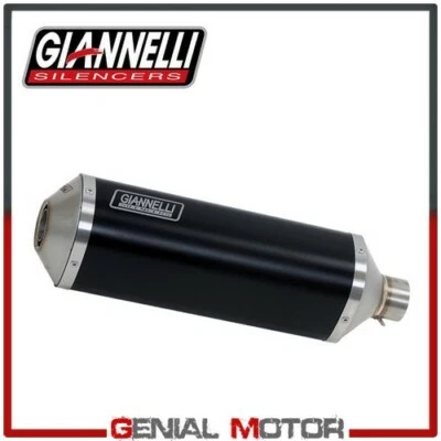 Escape Completo Giannelli Tubo de Aluminio Negro para KYMCO AK 550 2017 > 2019 - Imagen 1 de 2