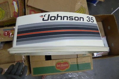 Cubierta de motor Johnson 35 Seahorse NOS OMC 393036 Foto 1 de 4