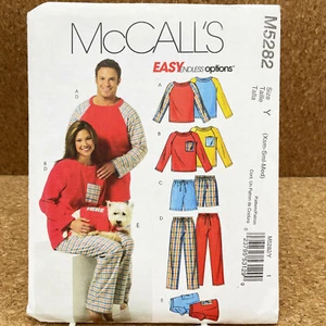 McCalls 5282 Top Shorts Pants and Dog Top Unisex Size XS M Uncut Pattern Easy - Picture 1 of 4