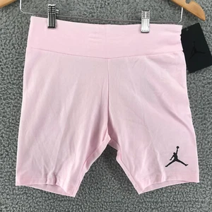 Nike Jordan Jumpman Big Kids' Girls' Biker Shorts Pink Foam 45A856 A9Y Size L - Picture 1 of 8