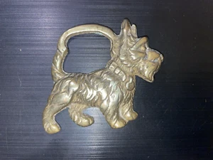 Small Scotty Dog Horse Brass. - Picture 1 of 3
