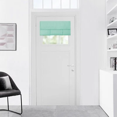 Cubierta de ventana color aguamarina oscurecimiento de habitación para puerta de vidrio Foto 1 de 4