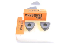 2pcs WNMG080402 PCD30 / WNMG430 PCD30 for Aluminum INSERT Diamond carbide bits - Picture 1 of 3