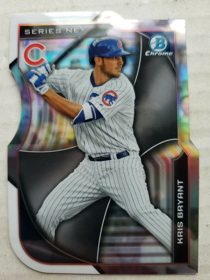 KRIS BRYANT 2015 BOWMAN CHROME SERIES NEX DIECUT CARD# SN-KB  - Image 1 of 2