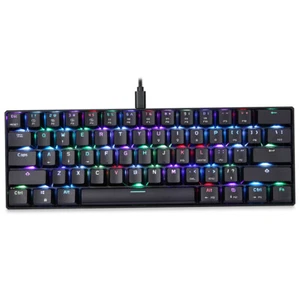 MOTOSPEED CK61 RGB Mechanical Gaming Keyboard OUTMU Red / Blue Switches UK N9L7 - Picture 1 of 11