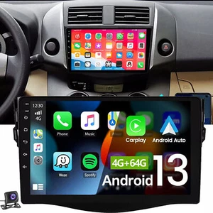 4G+64G For Toyota RAV4 2007-2012 Carplay Android 13 Car Stereo GPS Head Unit AHD - Picture 1 of 12