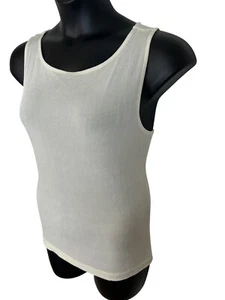 MARKET by CHICOS Sz 2 (XL) Slinky Cream Top Blouse Stretch Sleeveless USA 541 - Picture 1 of 7