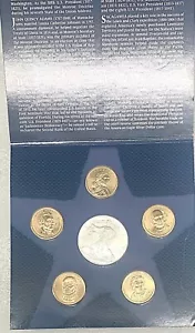 2008 Annual United States Uncirculated Dollar Coin Set w/ 2008 W Sivler Eagle - Picture 1 of 7