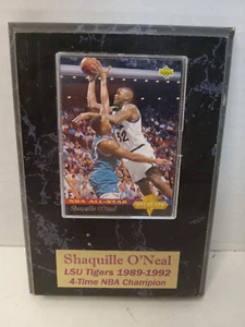 1992-93 Upper Deck All-Star Weekend #34 Shaquille O'Neal Card LSU Tigers Plaque - Picture 1 of 4